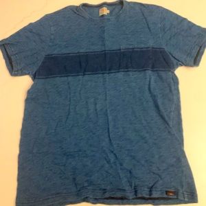 Faherty tshirt large blue with navy stripe
